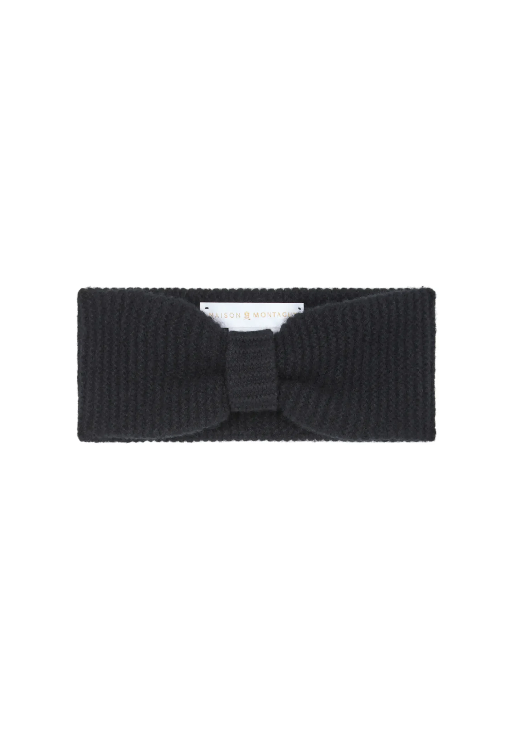 Montagut Accessoires-Bandeau en cachemire - Perline 01-Noir
