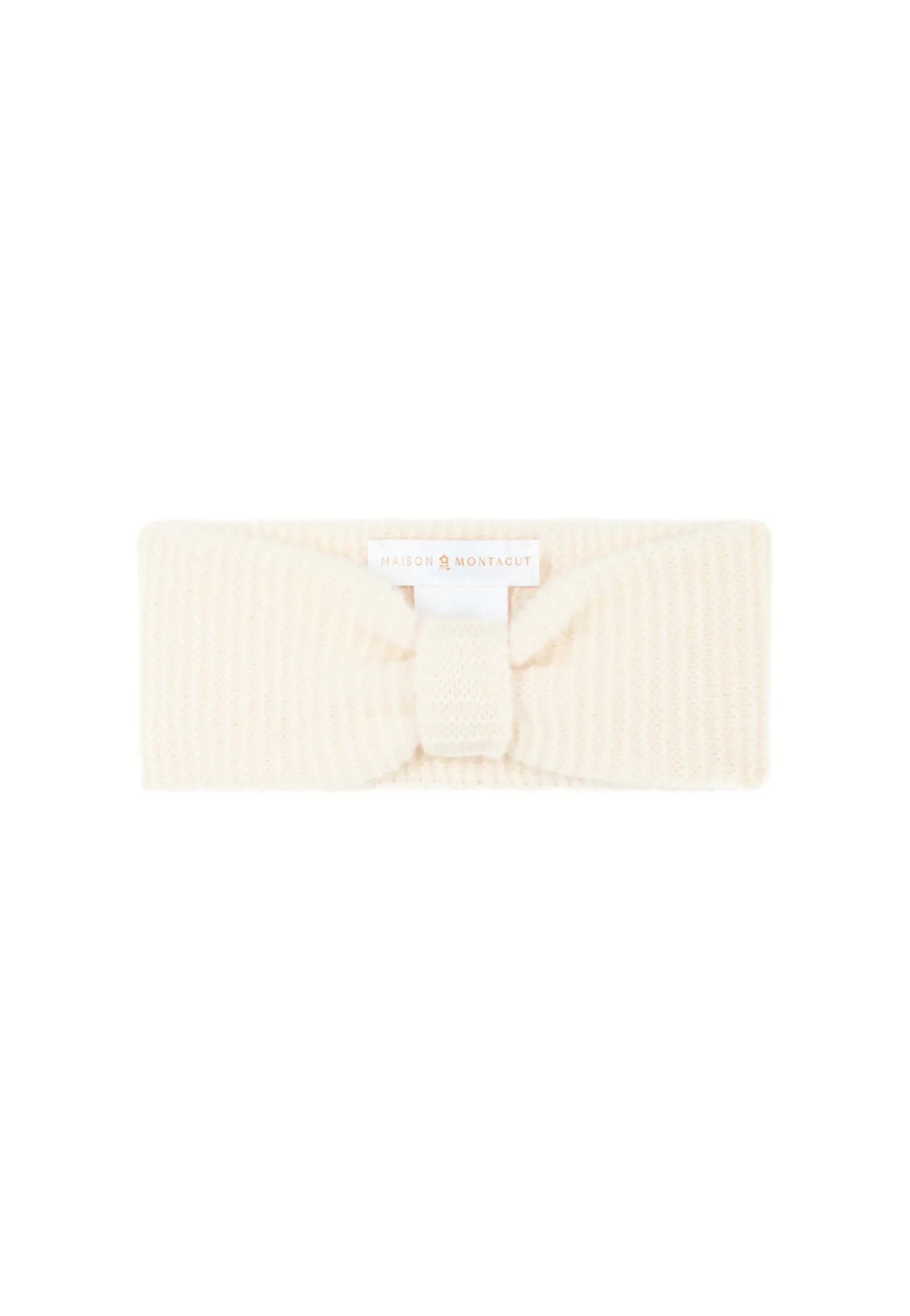 Montagut Accessoires-Bandeau en cachemire - Perline 82-Ecru