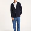 Montagut Vestes Et Cardigans-Blazer à poches en coton - Bacari 05-Bleu marine