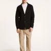 Montagut Vestes Et Cardigans-Blazer à poches en coton - Bacari 01-Noir