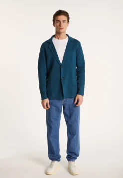 Montagut Vestes Et Cardigans-Blazer à poches en coton - Bacari 06-Bleu moyen