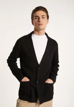 Montagut Vestes Et Cardigans-Blazer à poches en coton - Bacari 01-Noir