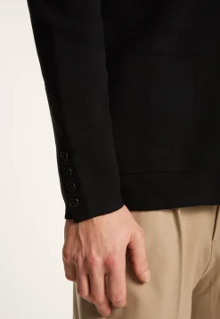 Montagut Vestes Et Cardigans-Blazer à poches en coton - Bacari 01-Noir