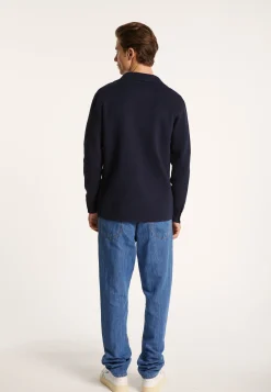 Montagut Vestes Et Cardigans-Blazer à poches en coton - Bacari 05-Bleu marine