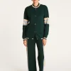 Montagut Vestes Et Cardigans-Bombers en coton cachemire - Perline 21-Vert foncé