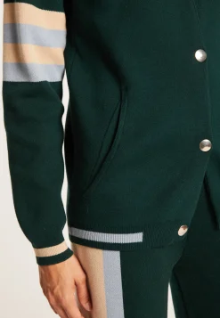 Montagut Vestes Et Cardigans-Bombers en coton cachemire - Perline 21-Vert foncé