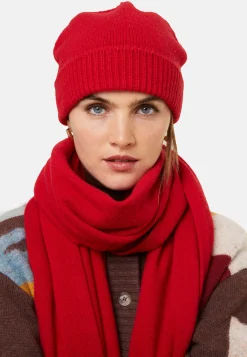 Montagut Accessoires-Bonnet unisexe en cachemire mélangé - Gad 52-Rouge