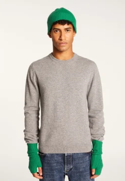 Montagut Accessoires-Bonnet unisexe en cachemire - Lolla 22-Vert moyen