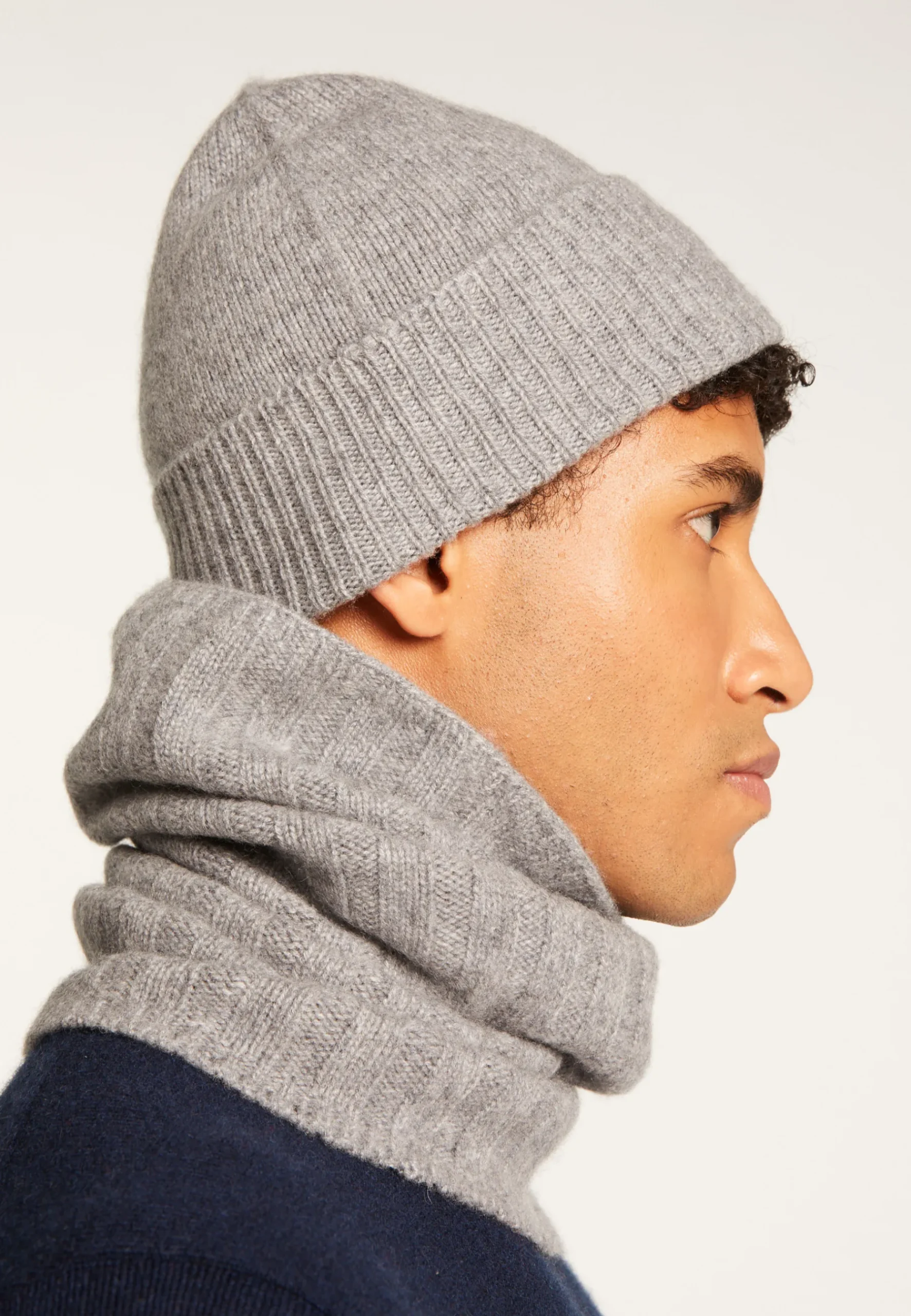 Montagut Accessoires-Bonnet unisexe en cachemire - Lolla 09-Gris moyen