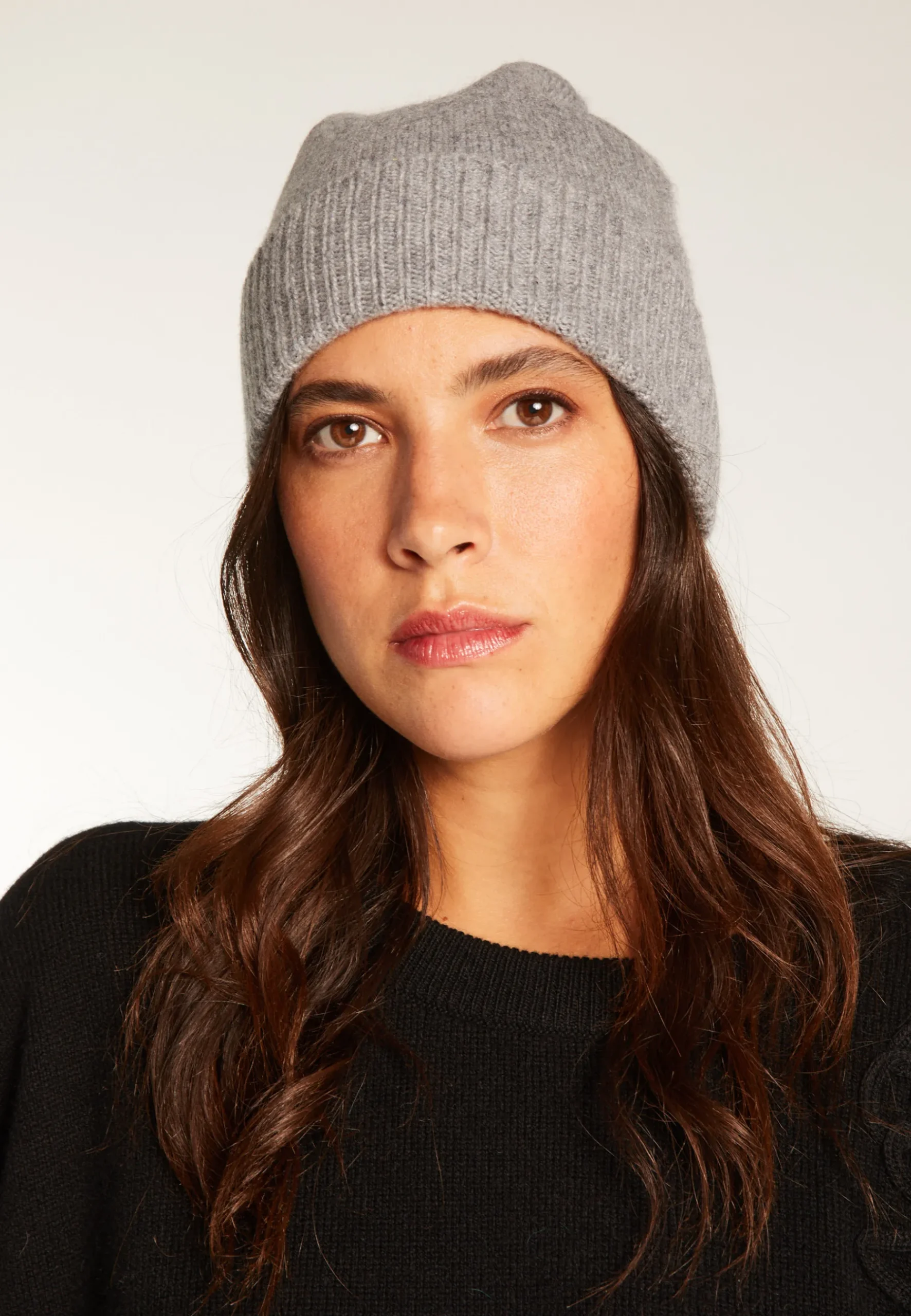 Montagut Accessoires-Bonnet unisexe en cachemire - Lolla 09-Gris moyen