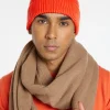 Montagut Accessoires-Bonnet unisexe en laine côtelé - Gato 15-Orange