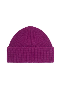 Montagut Accessoires-Bonnet unisexe en laine mérinos - Line 17-Violet