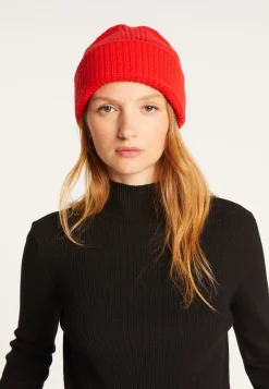Montagut Accessoires-Bonnet unisexe en laine mérinos - Line 52-Rouge
