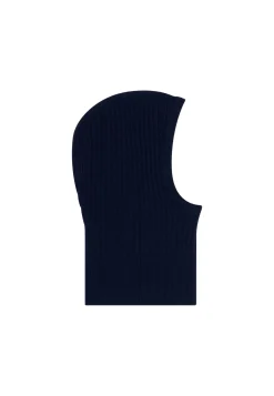 Montagut Accessoires-Cagoule unisexe cachemire et laine - Gala 05-Bleu marine