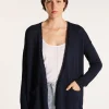 Montagut Vestes Et Cardigans-Cardigan à poches en grosse maille - Baryton 05-Bleu marine