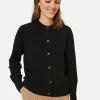Montagut Les Incontournables-Cardigan boutonné col rond en cachemire - Ari 01-Noir