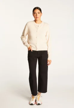 Montagut Vestes Et Cardigans-Cardigan boutonné en cachemire - Aura 13-Beige moyen