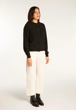 Montagut Vestes Et Cardigans-Cardigan boutonné en cachemire - Aura 01-Noir