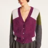 Montagut Vestes Et Cardigans-Cardigan col V en mohair - Floria 10-Gris foncé