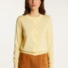Montagut Vestes Et Cardigans-Cardigan en coton - Dana 08-Jaune