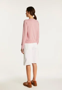 Montagut Vestes Et Cardigans-Cardigan en coton - Dana 24-Rose clair