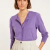 Montagut Vestes Et Cardigans-Cardigan en coton - Manel 17-Violet