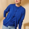 Montagut Vestes Et Cardigans-Cardigan en coton - Manel 03-Bleu foncé