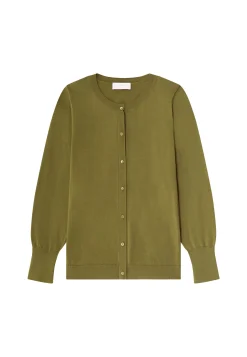 Montagut Vestes Et Cardigans-Cardigan en coton - Manel 83-Kaki
