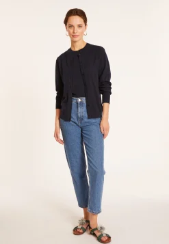 Montagut Vestes Et Cardigans-Cardigan en coton - Manel 05-Bleu marine
