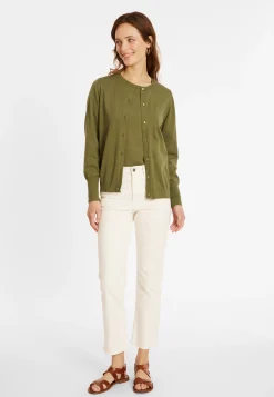 Montagut Vestes Et Cardigans-Cardigan en coton - Manel 83-Kaki