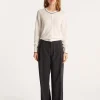 Montagut Vestes Et Cardigans-Cardigan en coton bio - Lanaelle 82-Ecru