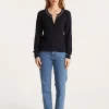 Montagut Vestes Et Cardigans-Cardigan en coton bio - Lanaelle 05-Bleu marine