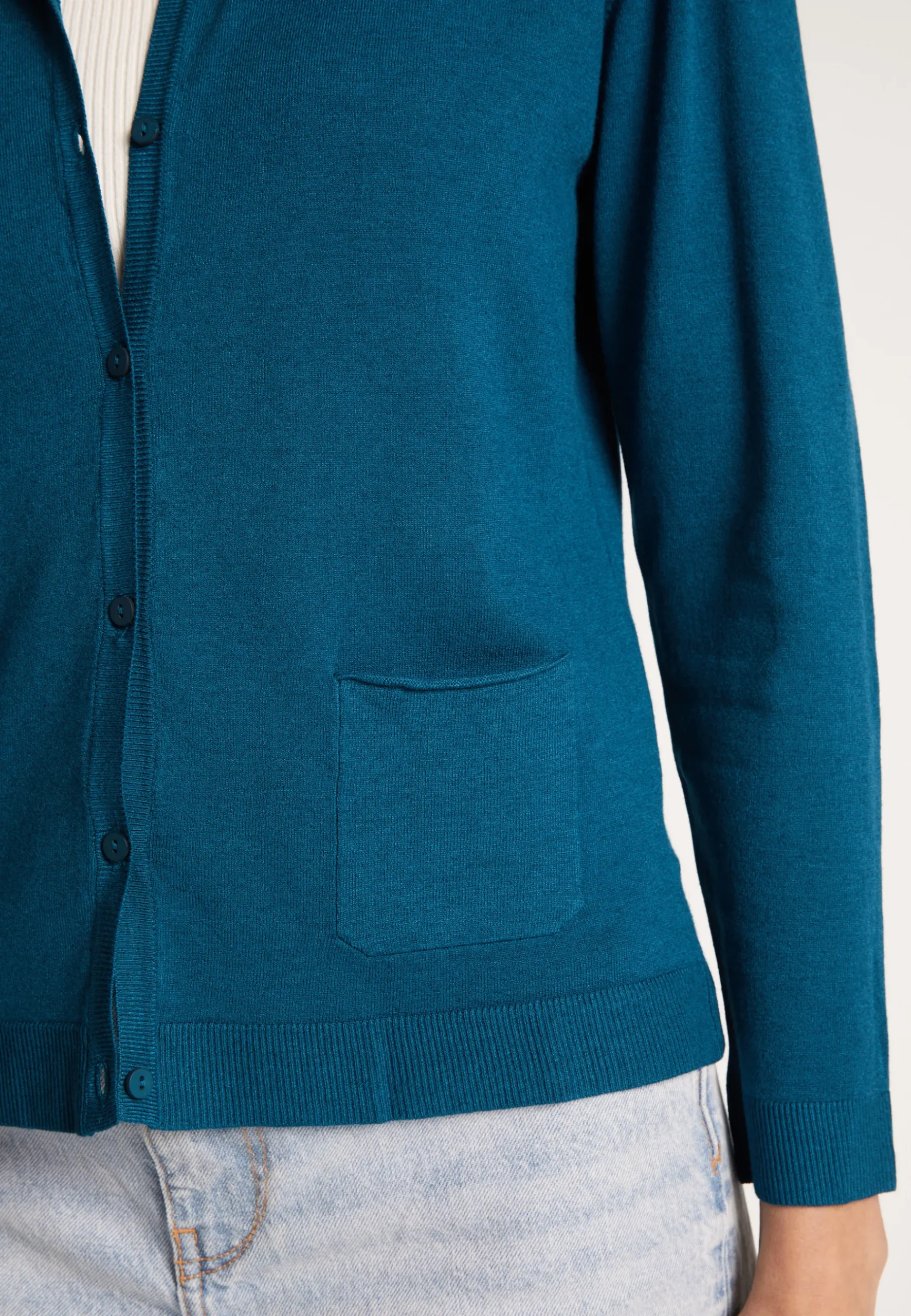 Montagut Vestes Et Cardigans-Cardigan en laine et viscose - Athènes 03-Bleu foncé
