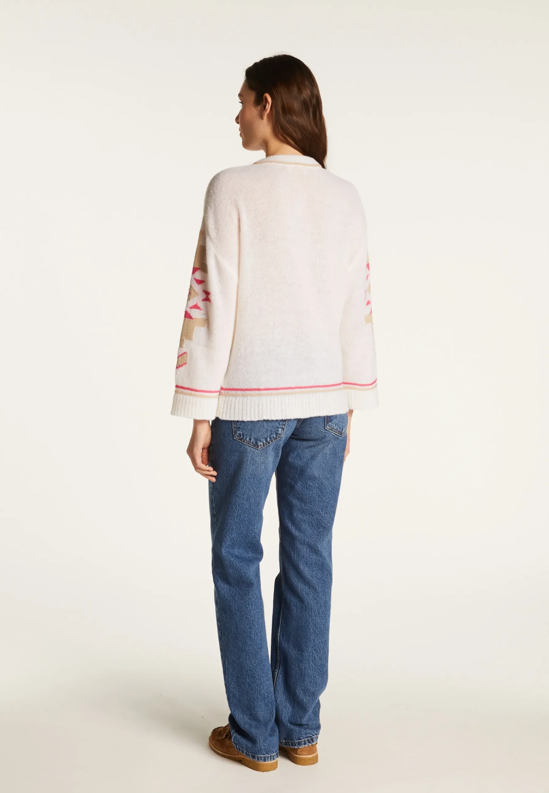 Montagut Vestes Et Cardigans-Cardigan en laine mélangée - Franckie 91-Fuchsia