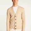 Montagut Vestes Et Cardigans-Cardigan en laine mérinos - Eugéne 12-Beige clair