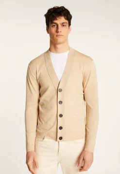 Montagut Vestes Et Cardigans-Cardigan en laine mérinos - Eugéne 12-Beige clair
