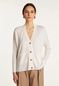 Montagut Vestes Et Cardigans-Cardigan en laine mérinos - Ariella 82-Ecru