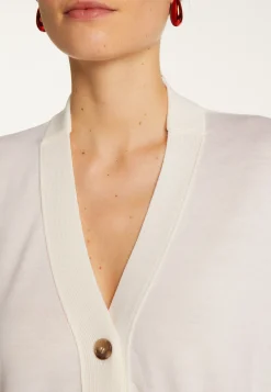 Montagut Vestes Et Cardigans-Cardigan en laine mérinos - Ariella 82-Ecru