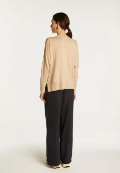 Montagut Vestes Et Cardigans-Cardigan en laine mérinos - Ariella 13-Beige moyen