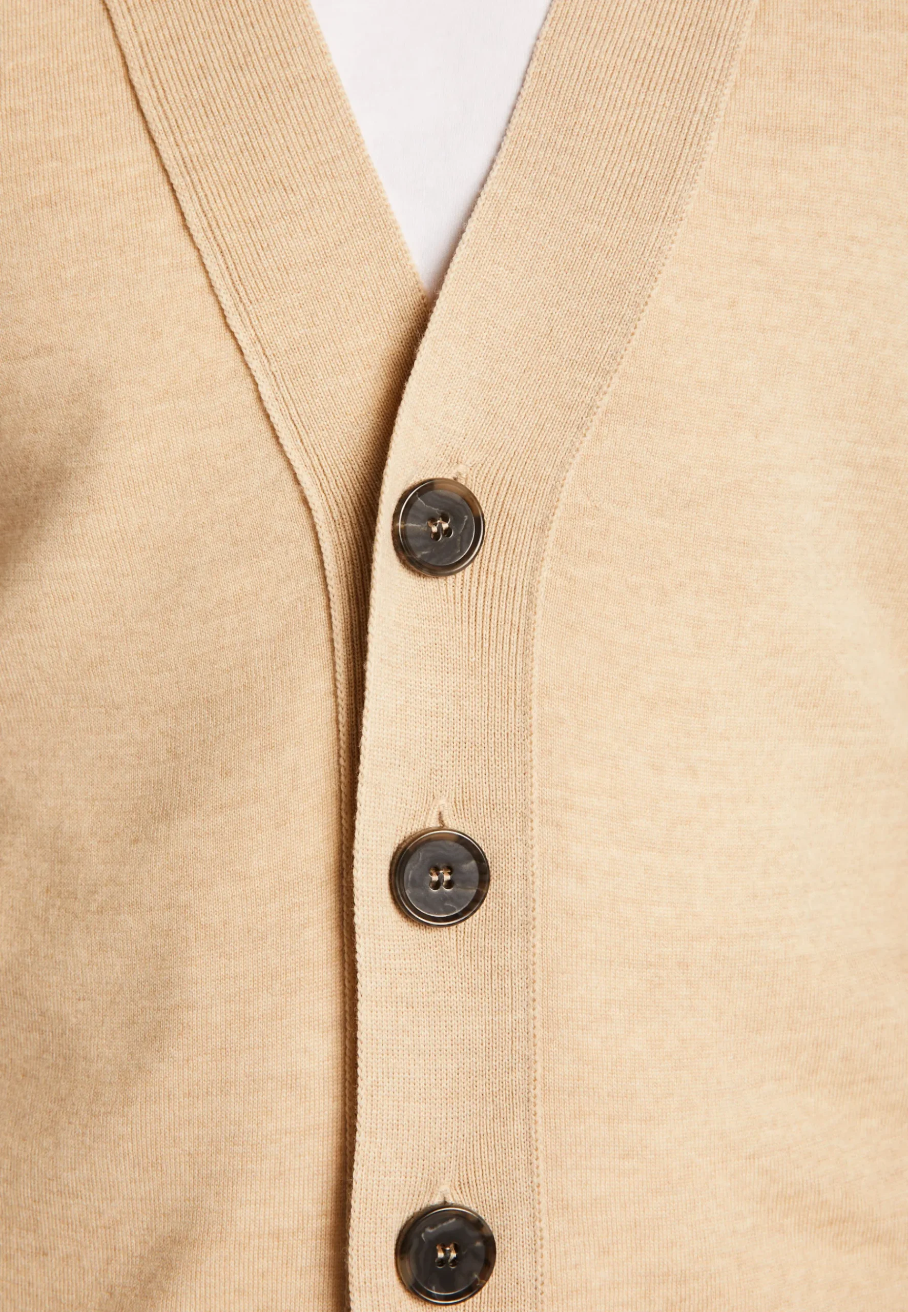 Montagut Vestes Et Cardigans-Cardigan en laine mérinos - Eugéne 12-Beige clair
