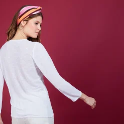 Montagut Vestes Et Cardigans-Cardigan en lin flammé - Bao 11-Gris clair