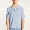 Montagut Chemises | Polos Et T-Shirts-Chemise en coton - Marin 77-Bleu ciel