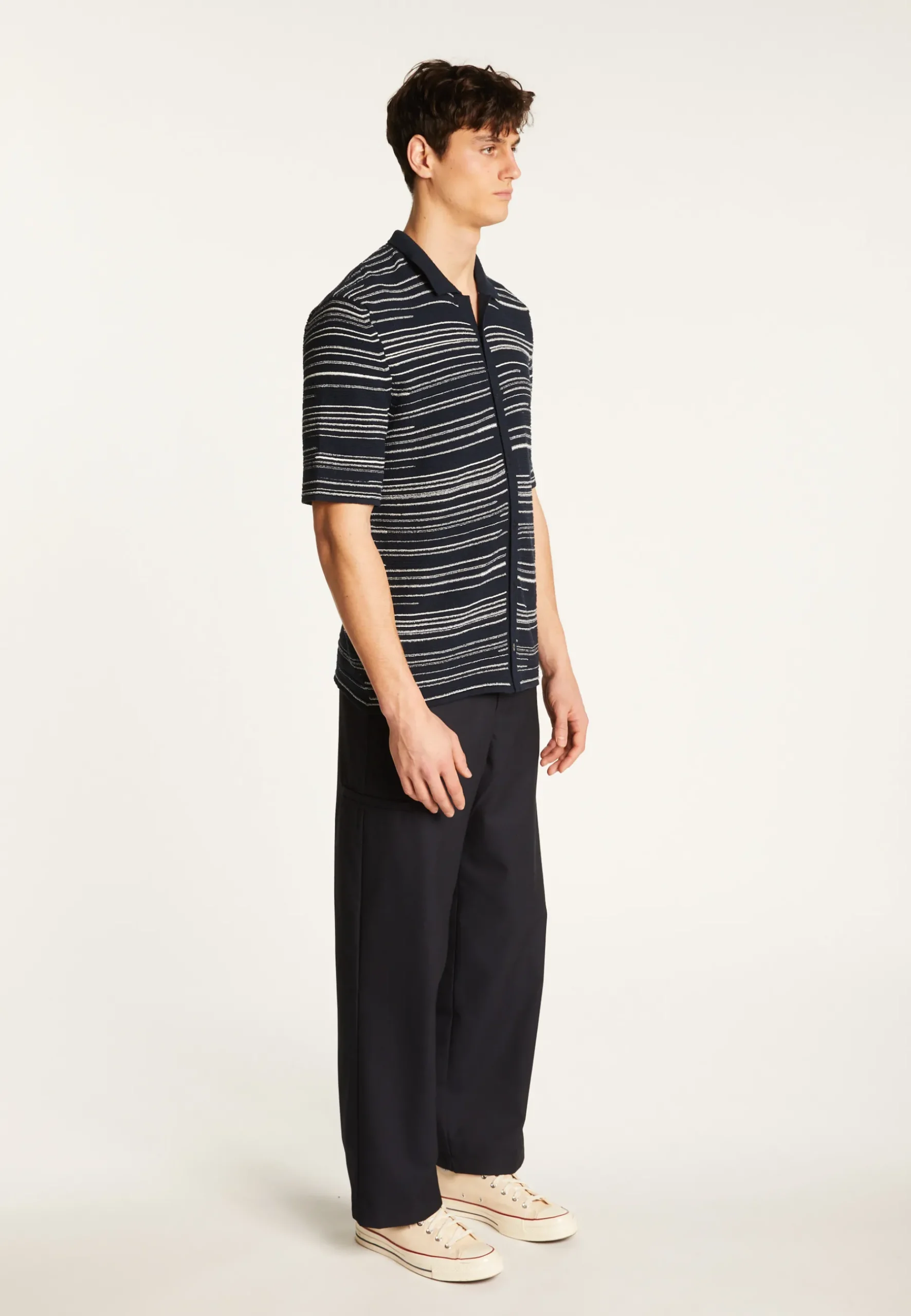 Montagut Chemises-Chemise en coton - Marino 05-Bleu marine