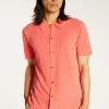 Montagut Chemises-Chemise en coton brossé - Dominique 25-Rose moyen