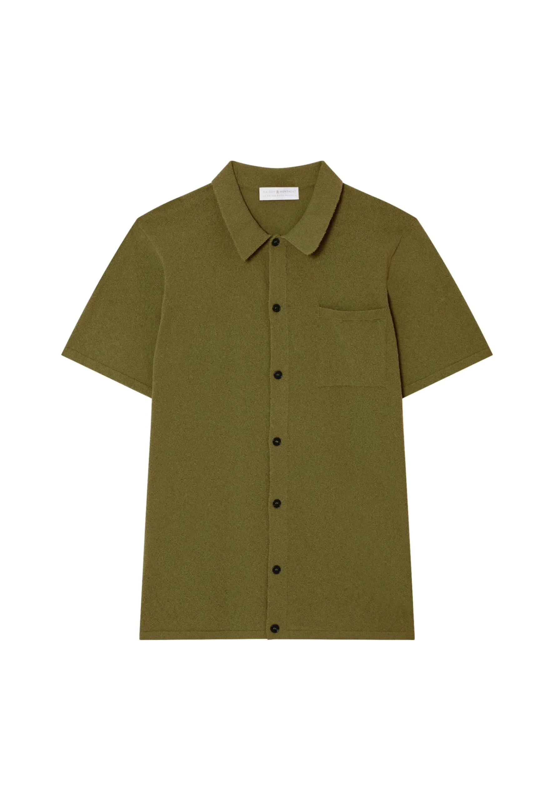 Montagut Chemises-Chemise en coton brossé - Dominique 83-Kaki