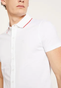 Montagut Chemises-Chemise en coton jersey - Baccara 02-Blanc