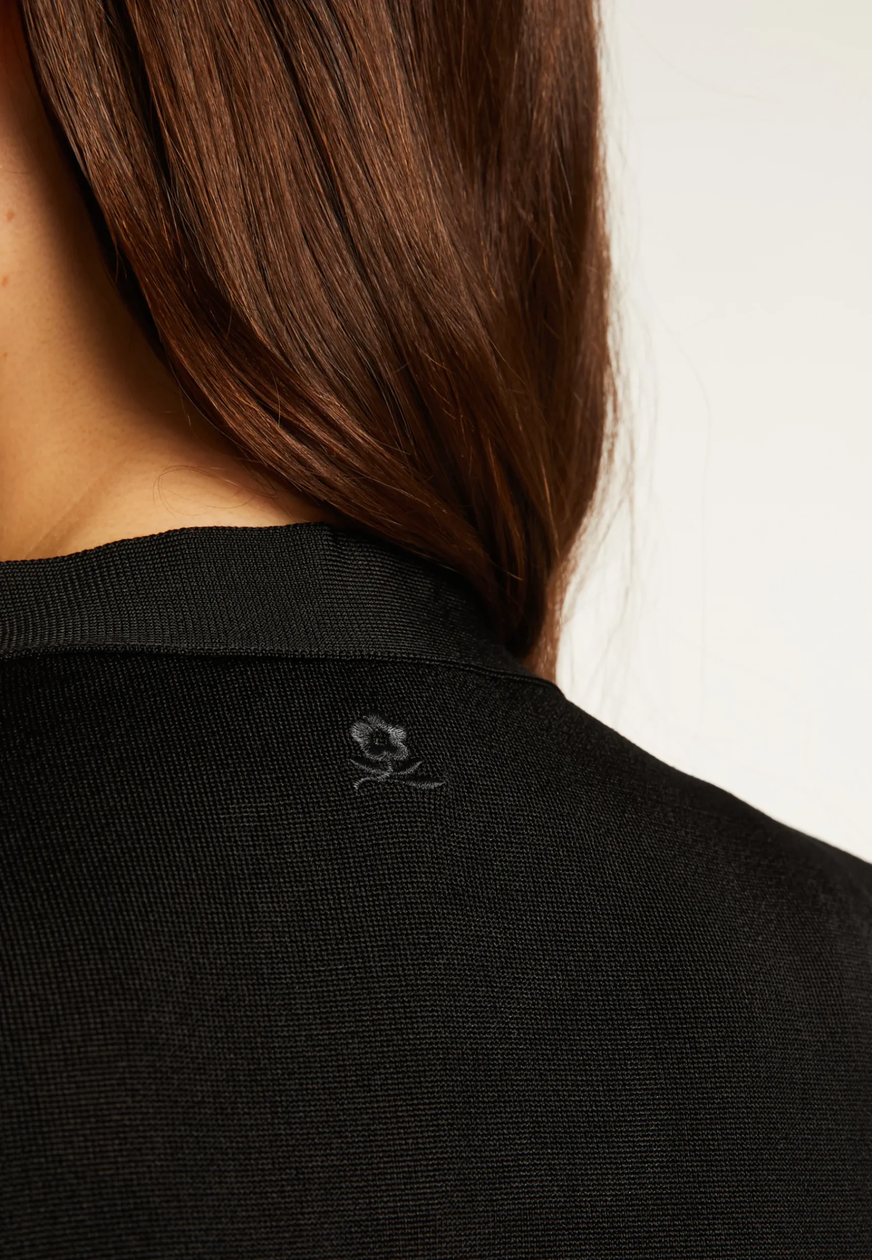 Montagut Chemisiers Et Polos-Chemise en fil lumière - Doria 01-Noir