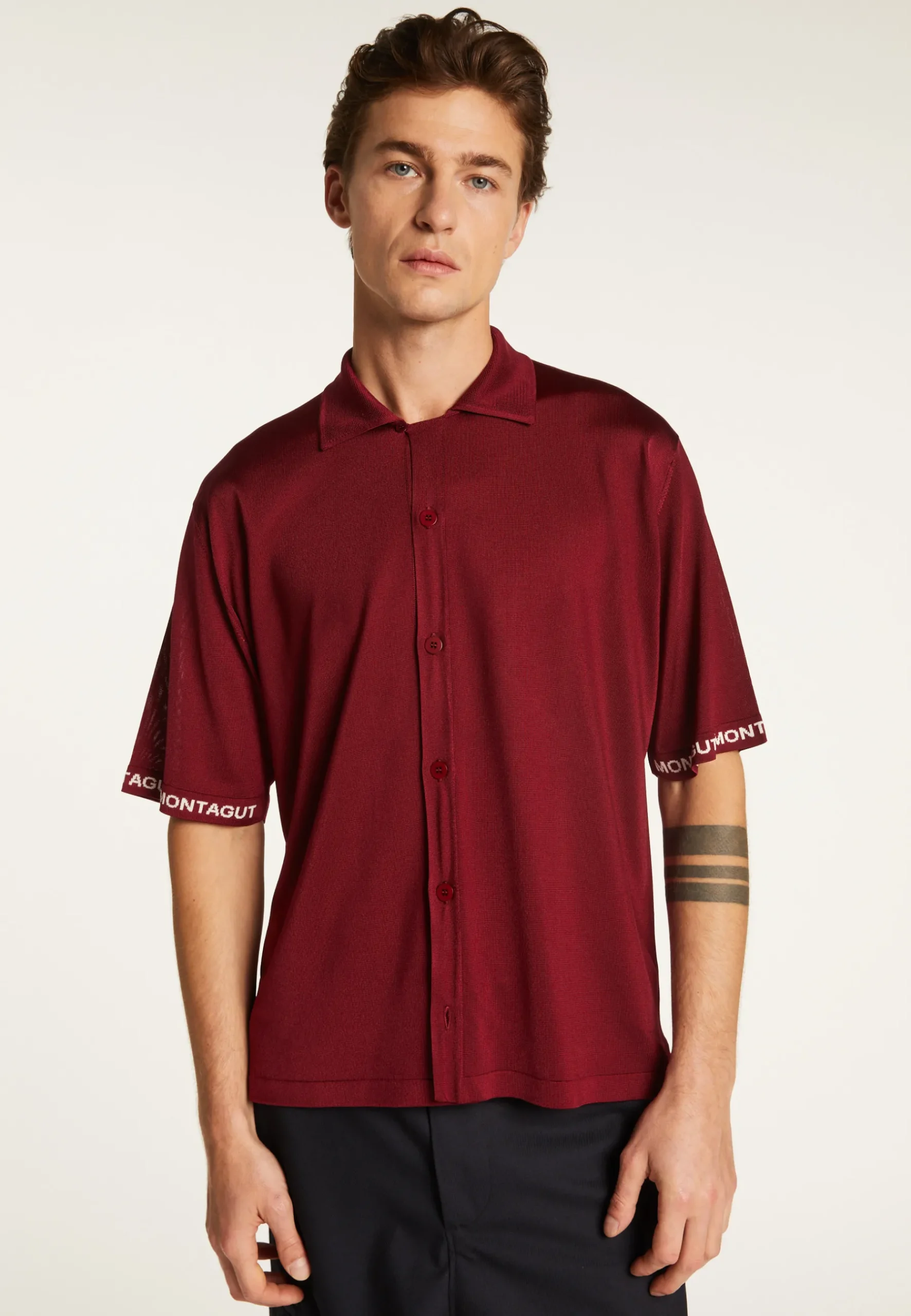 Montagut Le Fil Lumière®-Chemise en fil lumière - Maxence 51-Bordeaux