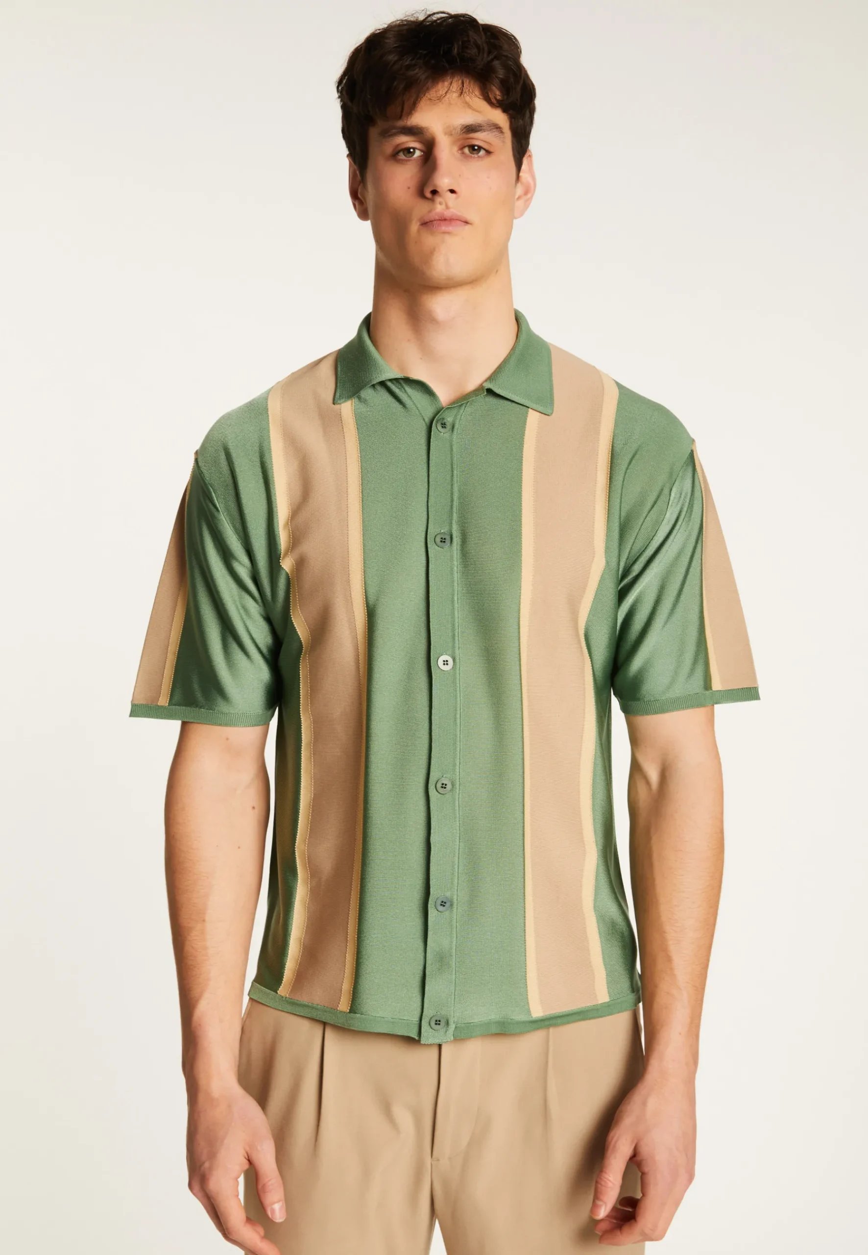 Montagut Le Fil Lumière®-Chemise en fil lumière - Massimo 83-Kaki