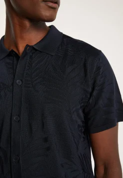 Montagut Le Fil Lumière®-Chemise en Fil Lumière à motifs - Ivyck 05-Bleu marine